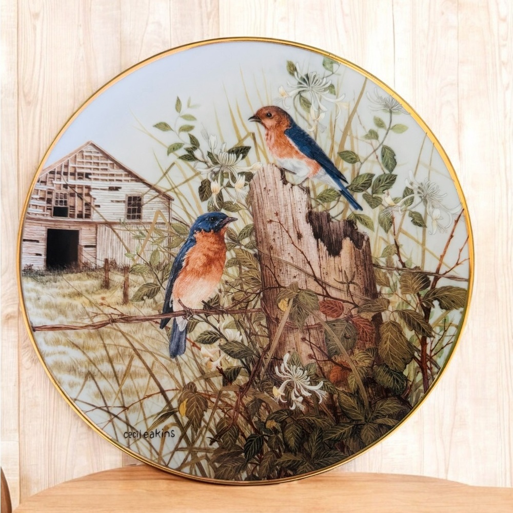 "The Old Barnyard" Vintage Limited Edition Plate - Franklin Mint #RA2348